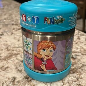 Thermos Funtainer 10 oz insulated food jar. Disney Frozen Theme